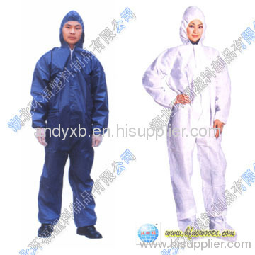 Disposable non woven coverall