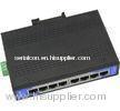 UT-6408, CE and FCC, 8-port Steel Unmanaged Industrial Ethernet Switch, Surge Protection