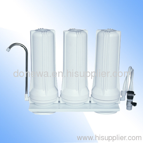 Countertop water-filtration system