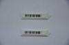 58kHz Frequency White DR Barcode Insert AM Labels / Anti Theft Label With Amorphous Alloy