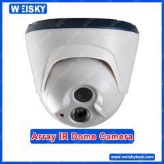 WEISKY Plastic Array IR CCTV Dome Camera with 25m IR Distance Indoor Dome Camera SC-D19AS