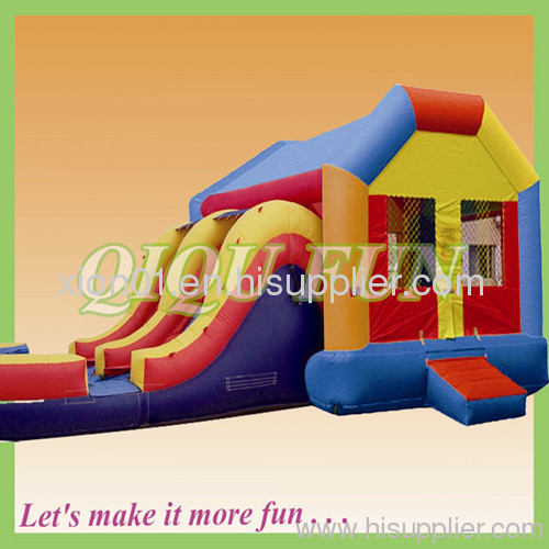 hot sale inflatable bouncy house with slide