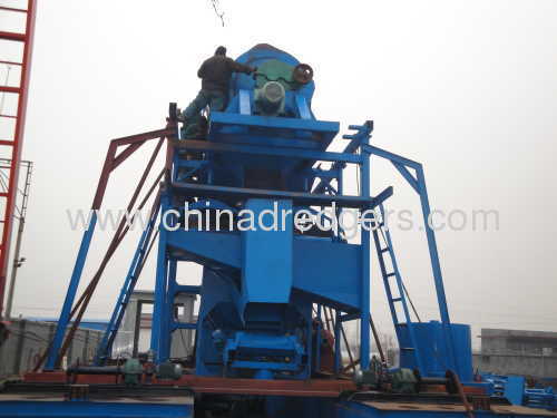 Bucket gold and diamond mining dredger