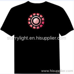 Starry-light Music led t shirt wholesale