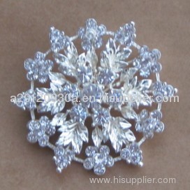 crystal cake brooch