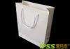 Recycled UV Coating, Embossing, Screen Printing White Kraft Paper Bag With Offset Printing