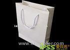 Recycled UV Coating, Embossing, Screen Printing White Kraft Paper Bag With Offset Printing
