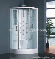 shower cabin with mirror