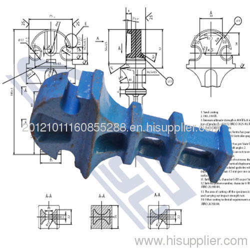 Rail shoulder /casting shoulder/Weld-on shoulder