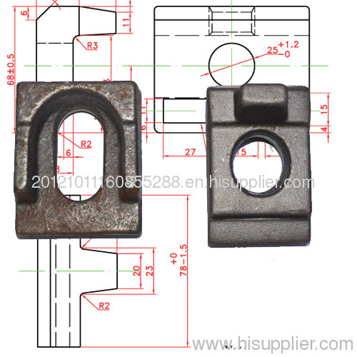 Rail clip /Rail clamp /clamp plate