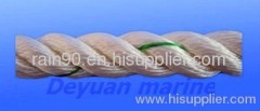 Polypropylene mooring rope