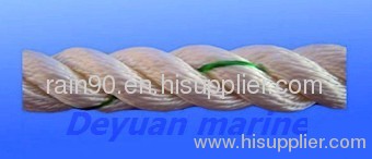 Polypropylene mooring rope