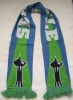 acrylic double layer football scarf