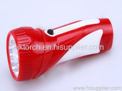 red with white rechargeable LED flashlight