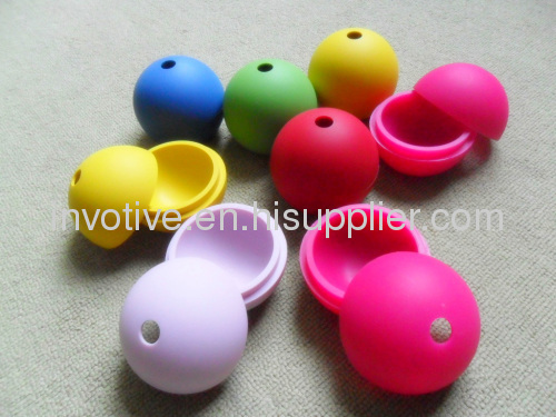 Flexible silicone ice ball mold