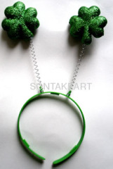 St. Patrick's day party favors--shamrock shape head boppers