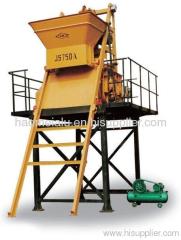 Twin shaft JS1000 concrete mixer