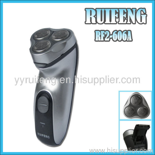 three fixed cutterblock shaver with hair trimmer