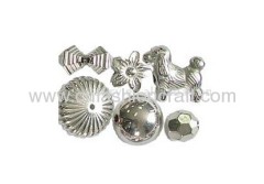 silver TOP quality metallic plastic beads