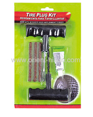 Stainless steel and big handle tire repair kit