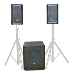 2.1 ACTIVE big power stage wooden speaker combo system