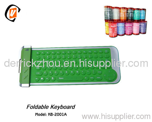 80 keys waterproof folding keyboard