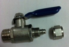 Brass Mini Ball Valve With Nickle Plated