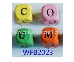 9.5MM Wooden alphabet Bead