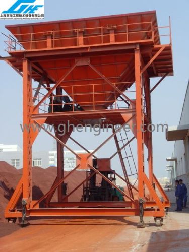Mobile Type Hopper for port unloading bulk cargo