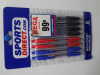 Promotional ballpoint pen pack 8 pieces