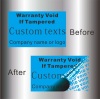 custom printed warranty void sticker,void label