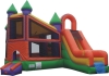 inflatable water slide, dry slide bouncer slide