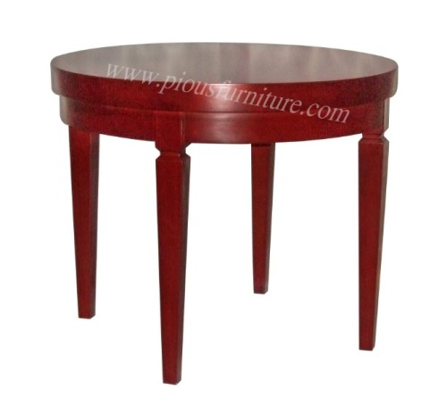 hotel round tea table wooden made