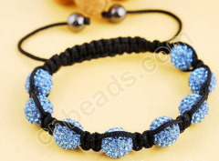 clay rhinestone shamballa bracelet