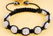 clay rhinestone shamballa bracelet