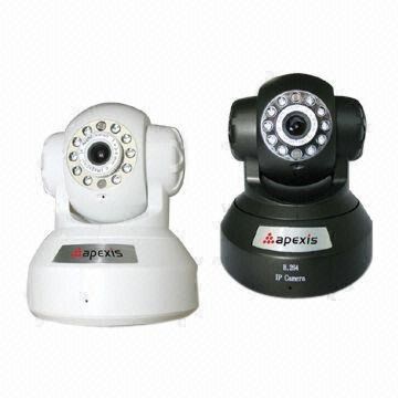Wireless IP Cameras Support Gmail/Hotmail Function and IR-cut 9 Preset Positions Monitoring