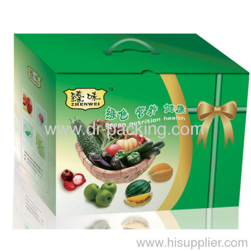 Custom service Flexo Print Paper Fruit Packaging Carton