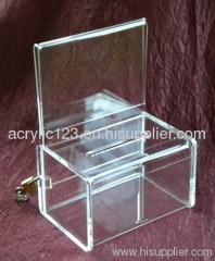 Plexglass Ballot box with flyer