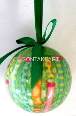 80MM DECOUPAGE BALL HANGING