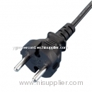 YG02 EU plug with H05VV-F 2X1.0MM2 CABLE