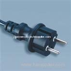 16A 250V EU plug WITH h05rn-f 2x0.75mm2 cable