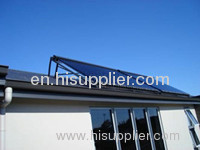 Solar water heater direct flow collector