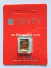 GEVEY Ultra S for iPhone 4S turbo unlock sim card for ios 6.0