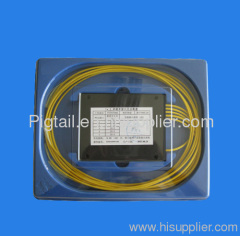 1x4 PLC Fiber Optic Splitter, FC/APC Connector, ABS Housing