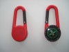 plastic promotion carabiner compass