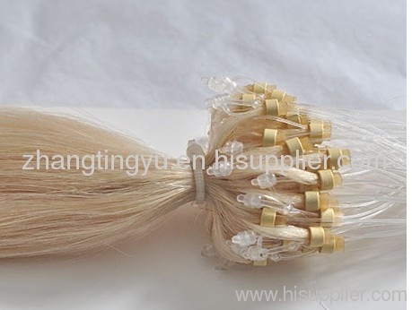 Silky straight micro ring hair extension