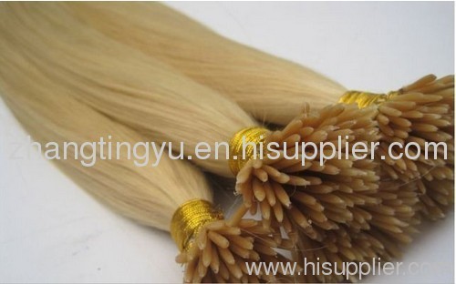 Blond I tip hair extension wholesaler