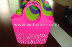 Latest heart shape silicone coin cosmetic wallet