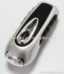 hand crank led flashlight wind up led flashlight with phone charger