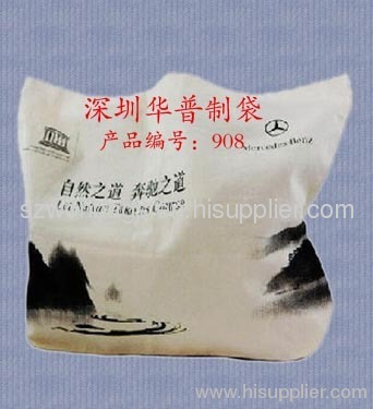 organic cotton bag, handled cotton bag